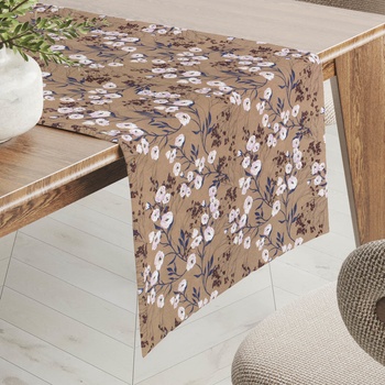 Biante behúň PML-036 Popínavé kvety na hnedom 45x140cm