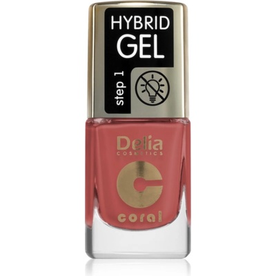 Delia Cosmetics Coral Hybrid Gel гел лак за нокти без използване на UV/LED лампа цвят 122 11ml