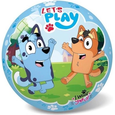 Gumová lopta Modrý psík a priatelia 14 cm