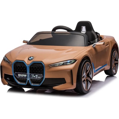 ROLLZONE BMW i4 12V - Детска акумулаторна кола, Бронз, EVA гуми, 4x4 (JE1009-bronze)