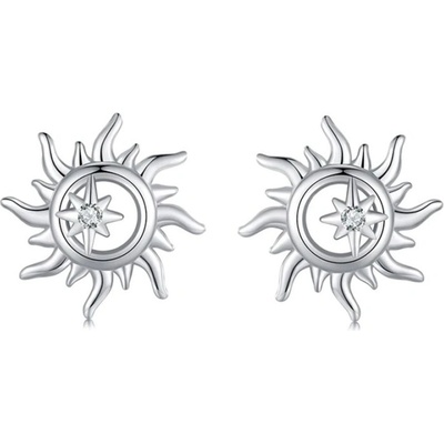 Grace Silver Jewellery stříbrné náušnice motiv Slunce E-BSE1128/271 stříbrná