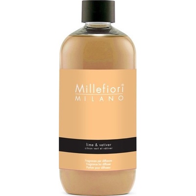 Millefiori Milano Natural Lime & Vetiver Limetka a vetiver Náplň difuzéra pre vonná steblá 500 ml