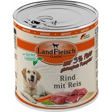 LandFleisch Adult Classic hovězí s rýží 6 x 800 g