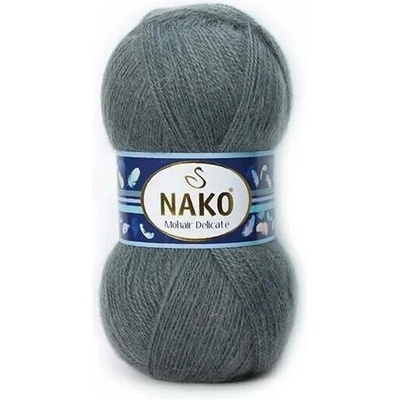 Pletací příze Nako Mohair Delicate 194 - šedá
