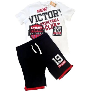CHICCO Boys Shorts And Tee Set White/Black - 104