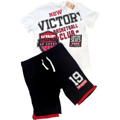 CHICCO Boys Shorts And Tee Set White/Black