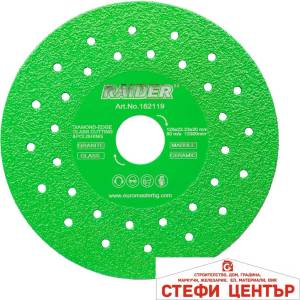 Raider Диск диамантен за рязане на стъкло 125x22, 23x30 мм RD-G02 (162119)