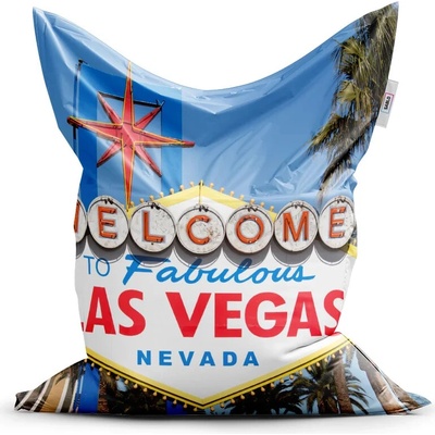 Sablio Sedací vak Welcome to Las Vegas 150x100 cm