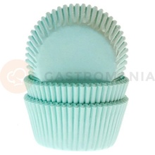 House of Marie Košíčky na cupcakemátová barva HM1227 zelená průměr 5 cm 50 ks