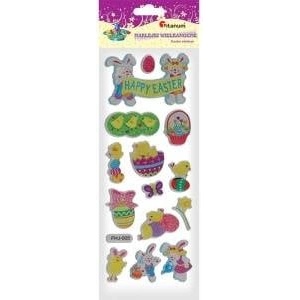TITANUM Convex stickers Happy Easter mix 14pcs