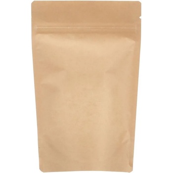 Image 1 of Стоящ хартиен плик с цип 21х31+(2х5), Кафяв alu