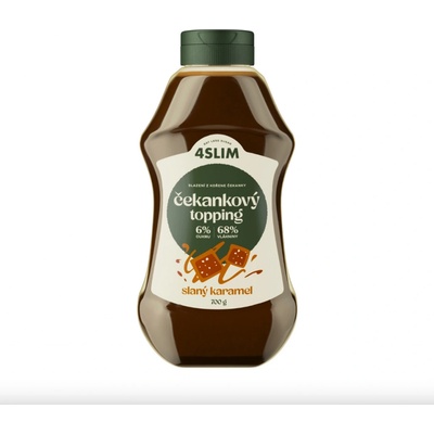 4slim Čekankový topping slaný karamel 700 g – Zboží Dáma