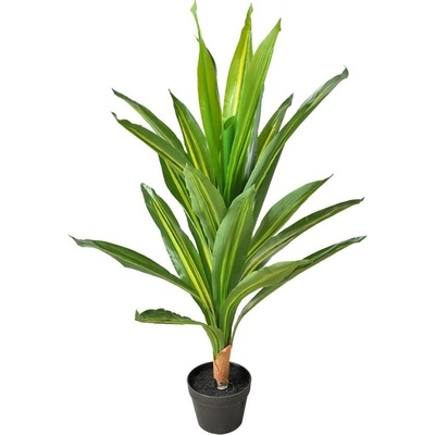 Dekorace umělá rostlina dracena v květináči - 25*25*90 cm - Clayre & Eef