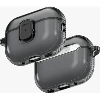 Uniq Glase Pro Case за AirPods Pro 3 Lock Case - Прозрачен черен (8886463696828)