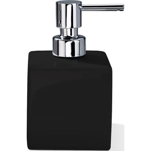 DECOR WALTHER Дозатор за сапун Porzellan квадратен 14 см черен хром (0843961)