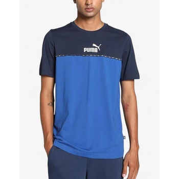 PUMA Essentials Block Tape Tee Blue