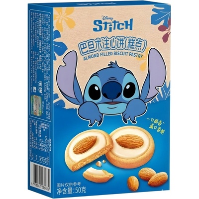 Binqi&Disney Binqi & Disney Stitch Almond Filled Biscuit 50 g