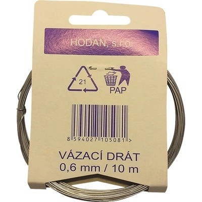 Drôt viazací pozinkovaný 0,6 mm dĺžka 10m