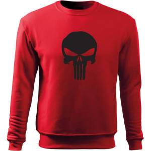 DRAGOWA мъжки суитшърт Punisher, червен 300г/м2 (16775)