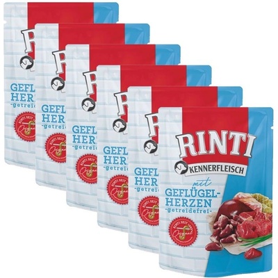 Rinti Adult s hydinovými srdciami 6 x 400 g