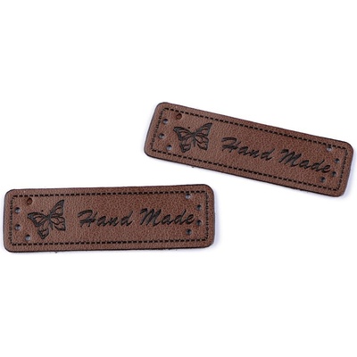 Eko kůže cedulka HAND MADE 15x50mm – Sleviste.cz