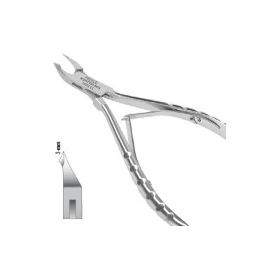 Pedice kleště na kůži 10 cm/3 mm INOX