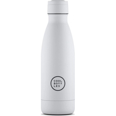 Cool Bottles Nerezová termolahev Mono White třívrstvá 350 ml