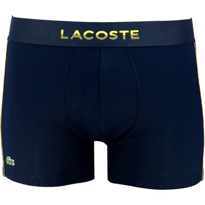 Lacoste Men’s Breathable Technical Mesh Trunk navy blue/yellow