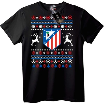 NOONEBRAND Тениска Atletico Madrid Коледна - 2XL, Black