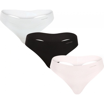Calvin Klein 3PACK dámske tangá viacfarebné (QD5219E NOY)