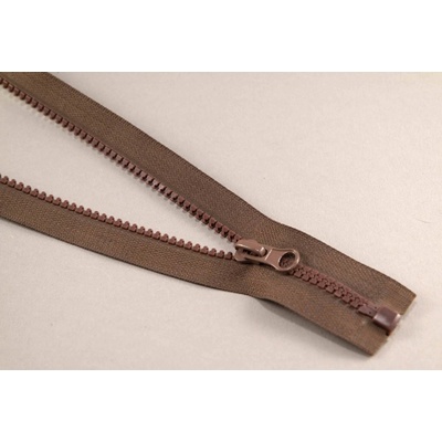 Deliteľný kostený zips - dĺžka (30 - 95 cm) - rôzne farby 50 cm Čokoládová svetlá hnedá_CEZ
