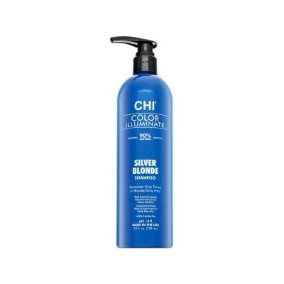 CHI Color Illuminate Silver Blonde Blue Shampoo тонизиращ шампоан за платинено руса и сива коса 739 ml
