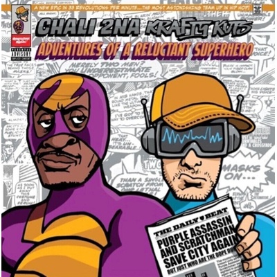 Chali 2NA & Krafty Kuts - Adventures Of A Reluctant Superhero (Indie Exclusive) (Limited Edition) (Yellow Coloured) (LP) (5056868100319)