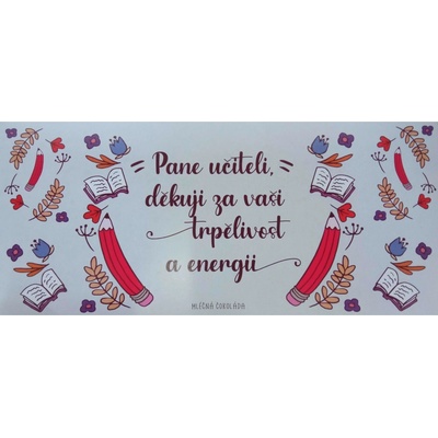 Bohemia Gifts Darčeková čokoláda Pán učiteľ 100 g