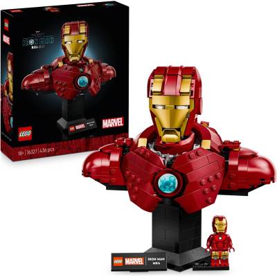 LEGO® LEGO® Marvel Iron Man MK4 Bust Buildable Model for Adults with Minifigure 76327 - TBC