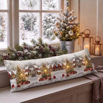 RAEBEL Svietiaca dekorácia vankúš na okno 7785 sivá Polyester 18x85