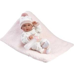 Llorens 63510 NEW BORN МОМИЧЕ - реалистична кукла бебе с цяло винилово тяло (4-63510)