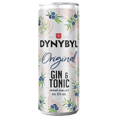 Dynybyl Gin Originál a Tonic 6% 0,25 l (plech) – Zboží Dáma