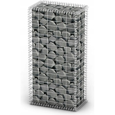 zahrada-XL Gabionový koš s víky pozinkovaný drát 100 x 50 x 30 cm