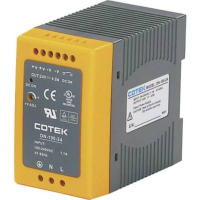 Cotek DN 100-15 síťový zdroj na DIN lištu 15 V/DC 6.4 A 96 W Počet výstupů:1 x Obsah 1 ks
