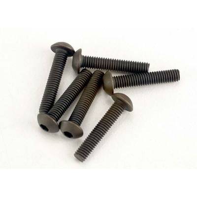 Traxxas Болтове Traxxas Screws, 3x15mm button-head machine (hex drive) (6), TRX2579 (TRX2579)