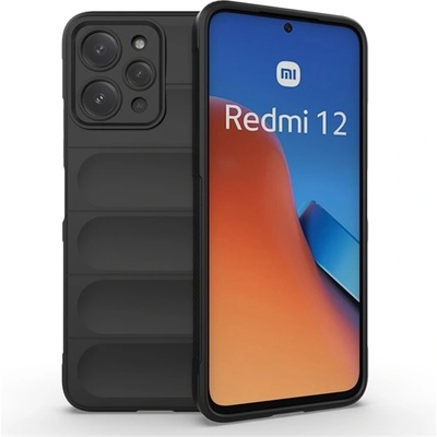 Gigapack Redmi 12 GIGAPACK Силиконов протектор за телефон, удароустойчив, 3D, ЧЕРЕН GP-148726 (GP-148726)