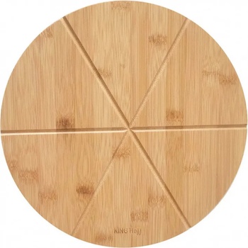 Kinghoff Дъска за рязане на пица Kinghoff KH 1565, 35 см, 6 парчета, Бамбук (KH 1565)