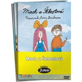 Mach a Šebestová + Mach a Šebestová na cestách + Mach a Šebestová na prázdninách pošetka DVD