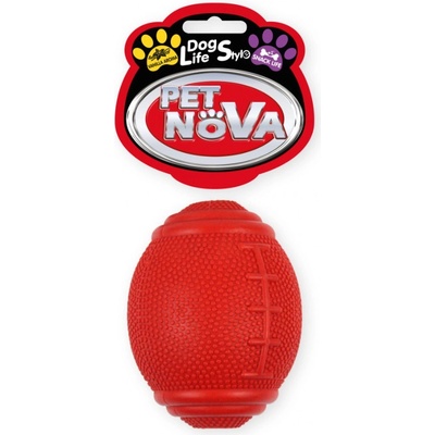 Petnova hračky pre zvieratá RUB SNACKRUGBY RED hračka pre psa 8 cm