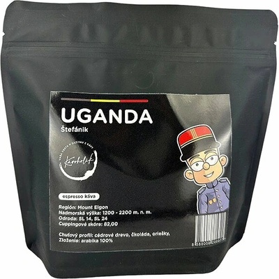 KÁVOHOLIK Štefánik Uganda 100% arabika 250 g