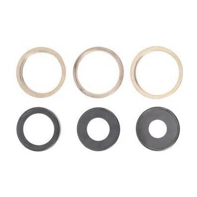Sklíčko zadní kamery iPhone 13 PRO + rámeček gold (3pcs.)