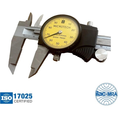 Microtech Шублер с индикаторен часовник Microtech 141011150, 150 mm, 0.01 mm (141011150)