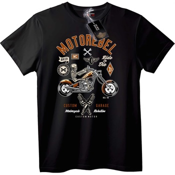 NOONEBRAND Тениска MOTOREBEL Байкър - S, White