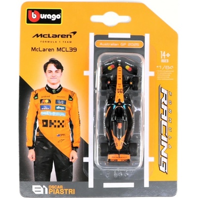 Bburago McLaren MCL39 81 O.Piastri 2025 1:64